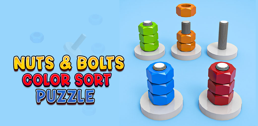 Nuts Sort Puzzle Challenge: Nuts & Bolts Color Sorting Puzzle
